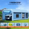 imageVEVOR Inflatable Paint Booth 98 x 82 x 82 ft Inflatable Spray Booth with 550W Powerful Blower and Air Filter System Portable Car Paint Booth for Motorcycle Bicycle Small Furniture PaintingBlue