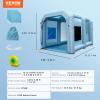 imageVEVOR Inflatable Paint Booth 98 x 82 x 82 ft Inflatable Spray Booth with 550W Powerful Blower and Air Filter System Portable Car Paint Booth for Motorcycle Bicycle Small Furniture PaintingBlue