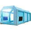 imageVEVOR Inflatable Paint Booth 98 x 82 x 82 ft Inflatable Spray Booth with 550W Powerful Blower and Air Filter System Portable Car Paint Booth for Motorcycle Bicycle Small Furniture PaintingBlue