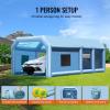 imageVEVOR Inflatable Paint Booth 98 x 82 x 82 ft Inflatable Spray Booth with 550W Powerful Blower and Air Filter System Portable Car Paint Booth for Motorcycle Bicycle Small Furniture PaintingBlue
