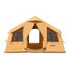 imageVEVOR Inflatable Tents for Camping Easy Setup Blow up Tent with Hand Pump 4 Season Glamping Tent with Stove Jack Doors ampamp Mesh Windows Storage Bag Included for Easy Taking812 Person With 2 Skylights