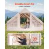 imageVEVOR Inflatable Tents for Camping Easy Setup Blow up Tent with Hand Pump 4 Season Glamping Tent with Stove Jack Doors ampamp Mesh Windows Storage Bag Included for Easy Taking58 Person