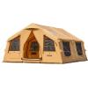 imageVEVOR Inflatable Tents for Camping Easy Setup Blow up Tent with Hand Pump 4 Season Glamping Tent with Stove Jack Doors ampamp Mesh Windows Storage Bag Included for Easy Taking812 Person With 2 Skylights