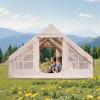 imageVEVOR Inflatable Tents for Camping Easy Setup Blow up Tent with Hand Pump 4 Season Glamping Tent with Stove Jack Doors ampamp Mesh Windows Storage Bag Included for Easy Taking58 Person