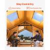 imageVEVOR Inflatable Tents for Camping Easy Setup Blow up Tent with Hand Pump 4 Season Glamping Tent with Stove Jack Doors ampamp Mesh Windows Storage Bag Included for Easy Taking812 Person With 2 Skylights
