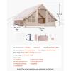 imageVEVOR Inflatable Tents for Camping Easy Setup Blow up Tent with Hand Pump 4 Season Glamping Tent with Stove Jack Doors ampamp Mesh Windows Storage Bag Included for Easy Taking58 Person