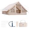 imageVEVOR Inflatable Tents for Camping Easy Setup Blow up Tent with Hand Pump 4 Season Glamping Tent with Stove Jack Doors ampamp Mesh Windows Storage Bag Included for Easy Taking58 Person