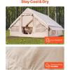 imageVEVOR Inflatable Tents for Camping Easy Setup Blow up Tent with Hand Pump 4 Season Glamping Tent with Stove Jack Doors ampamp Mesh Windows Storage Bag Included for Easy Taking58 Person