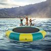 imageVEVOR Inflatable Water Bouncer 13ft Recreational Water Trampoline Portable Bounce Swim Platform with 3Step Ladder ampamp Electric Air Pump Kids Adults Floating Rebounder for Pool Lake Water Sports