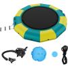 imageVEVOR Inflatable Water Bouncer 13ft Recreational Water Trampoline Portable Bounce Swim Platform with 3Step Ladder ampamp Electric Air Pump Kids Adults Floating Rebounder for Pool Lake Water Sports