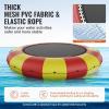 imageVEVOR Inflatable Water Bouncer 15ft Recreational Water Trampoline Portable Bounce Swim Platform with 3Step Ladder ampamp Electric Air Pump Kids Adults Floating Rebounder for Pool Lake Water Sportsred