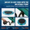 imageVEVOR Inflatable Water Bouncer 15ft Recreational Water Trampoline Portable Bounce Swim Platform with 3Step Ladder ampamp Electric Air Pump Kids Adults Floating Rebounder for Pool Lake Water Sportsgreen