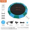 imageVEVOR Inflatable Water Bouncer 15ft Recreational Water Trampoline Portable Bounce Swim Platform with 3Step Ladder ampamp Electric Air Pump Kids Adults Floating Rebounder for Pool Lake Water Sportsgreen