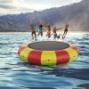 imageVEVOR Inflatable Water Bouncer 15ft Recreational Water Trampoline Portable Bounce Swim Platform with 3Step Ladder ampamp Electric Air Pump Kids Adults Floating Rebounder for Pool Lake Water Sportsred