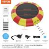 imageVEVOR Inflatable Water Bouncer 15ft Recreational Water Trampoline Portable Bounce Swim Platform with 3Step Ladder ampamp Electric Air Pump Kids Adults Floating Rebounder for Pool Lake Water Sportsred