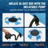 imageVEVOR Inflatable Water Bouncer 65ft Recreational Water Trampoline Portable Bounce Swim Platform with 3Step Ladder ampamp Electric Air Pump Lake Water SportsKids Adults Floating Rebounder for Pool