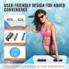 imageVEVOR Inflatable Water Bouncer 65ft Recreational Water Trampoline Portable Bounce Swim Platform with 3Step Ladder ampamp Electric Air Pump Lake Water SportsKids Adults Floating Rebounder for Pool