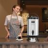 imageVEVOR Insulated Beverage Dispenser 15 Gal6L Stainless Steel Thermal Drink Server with Spigot ampamp Temp Display Suitable for Hot and Cold Drinks for Tea Coffee Water in Cafes ampamp Restaurants Silver2Gal 76L 1Pack