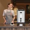 imageVEVOR Insulated Beverage Dispenser 15 Gal6L Stainless Steel Thermal Drink Server with Spigot ampamp Temp Display Suitable for Hot and Cold Drinks for Tea Coffee Water in Cafes ampamp Restaurants Silver32Gal 12L 1Pack