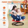 imageVEVOR Kids Swivel Chair 220 LBS Capacity Sensory Spinning Chair Autistic Kids Sensory Toy with NonSlip Metal Base Toddler Sit and Spin for Coordination Balance Focus Training BlueRed