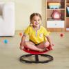 imageVEVOR Kids Swivel Chair 220 LBS Capacity Sensory Spinning Chair Autistic Kids Sensory Toy with NonSlip Metal Base Toddler Sit and Spin for Coordination Balance Focus Training BlueRed