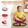 imageVEVOR Kids Swivel Chair 220 LBS Capacity Sensory Spinning Chair Autistic Kids Sensory Toy with NonSlip Metal Base Toddler Sit and Spin for Coordination Balance Focus Training BlueRed