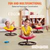 imageVEVOR Kids Swivel Chair 220 LBS Capacity Sensory Spinning Chair Autistic Kids Sensory Toy with NonSlip Metal Base Toddler Sit and Spin for Coordination Balance Focus Training BlueRed