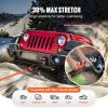 imageVEVOR Kinetic Recovery Rope 1 x 30ft MBS38000Lbs 100 Nylon HeavyDuty Off Road Snatch Strap Extreme Duty 30 Elasticity Energy Snatch Strap for 4x4 Offroad Vehicle Truck ATV UTV TractorOrange
