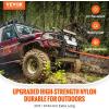 imageVEVOR Kinetic Recovery Rope 1 x 30ft MBS38000Lbs 100 Nylon HeavyDuty Off Road Snatch Strap Extreme Duty 30 Elasticity Energy Snatch Strap for 4x4 Offroad Vehicle Truck ATV UTV TractorOrange