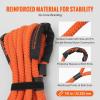 imageVEVOR Kinetic Recovery Rope 1 x 30ft MBS38000Lbs 100 Nylon HeavyDuty Off Road Snatch Strap Extreme Duty 30 Elasticity Energy Snatch Strap for 4x4 Offroad Vehicle Truck ATV UTV TractorOrange