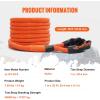 imageVEVOR Kinetic Recovery Rope 1 x 30ft MBS38000Lbs 100 Nylon HeavyDuty Off Road Snatch Strap Extreme Duty 30 Elasticity Energy Snatch Strap for 4x4 Offroad Vehicle Truck ATV UTV TractorOrange