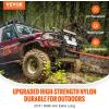 imageVEVOR Kinetic Recovery Rope 1 x 30ft MBS38000Lbs 100 Nylon HeavyDuty Off Road Snatch Strap Extreme Duty 30 Elasticity Energy Snatch Strap for 4x4 Offroad Vehicle Truck ATV UTV TractorOrange