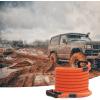 imageVEVOR Kinetic Recovery Rope 1 x 30ft MBS38000Lbs 100 Nylon HeavyDuty Off Road Snatch Strap Extreme Duty 30 Elasticity Energy Snatch Strap for 4x4 Offroad Vehicle Truck ATV UTV TractorOrange