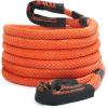 imageVEVOR Kinetic Recovery Rope 1 x 30ft MBS38000Lbs 100 Nylon HeavyDuty Off Road Snatch Strap Extreme Duty 30 Elasticity Energy Snatch Strap for 4x4 Offroad Vehicle Truck ATV UTV TractorOrange