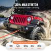 imageVEVOR Kinetic Recovery Rope 1 x 30ft MBS38000Lbs 100 Nylon HeavyDuty Off Road Snatch Strap Extreme Duty 30 Elasticity Energy Snatch Strap for 4x4 Offroad Vehicle Truck ATV UTV TractorOrange
