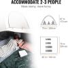 imageVEVOR Large 3 Season SUV Tent for 58 Person Truck Bed Tent Green Aluminum Poles Waterproof PU2000mm Car Camping HikingFits Pickup