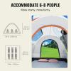 imageVEVOR Large 3 Season SUV Tent for 58 Person Truck Bed Tent Green Aluminum Poles Waterproof PU2000mm Car Camping HikingFits Suv