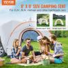 imageVEVOR Large 3 Season SUV Tent for 58 Person Truck Bed Tent Green Aluminum Poles Waterproof PU2000mm Car Camping HikingFits Suv