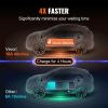 imageVEVOR Level 2 Portable EV Charger 40A 240V Electric Vehicle Charger with 25 ft Charging Cable NEMA 1450P Plug 40A32A24A16A Adjustable Current Plugin Home EV Charging Station for SAE J1772 EVs16 Amp