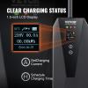 imageVEVOR Level 2 Portable EV Charger 40A 240V Electric Vehicle Charger with 25 ft Charging Cable NEMA 1450P Plug 40A32A24A16A Adjustable Current Plugin Home EV Charging Station for SAE J1772 EVs32 Amp
