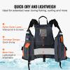 imageVEVOR Life Vest for Watersports PFD Life Jacket with Waterproof Nylon ampamp 80N Buoyancy Life VestJacket for Any Water ActivityFishing Kayaking Surfing and More Men and WomenSmall