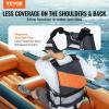 imageVEVOR Life Vest for Watersports PFD Life Jacket with Waterproof Nylon ampamp 80N Buoyancy Life VestJacket for Any Water ActivityFishing Kayaking Surfing and More Men and WomenSmall