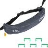imageVEVOR Manual Inflatable Belt Pack for Adults 105N Buoyancy Over 80 Pounds and Up to 59 in Waist Adjustable Inflatable PFD Waist for SUP Paddelboarding Kayaking CO2 Cylinder Not IncludedGray