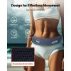 imageVEVOR Manual Inflatable Belt Pack for Adults 105N Buoyancy Over 80 Pounds and Up to 59 in Waist Adjustable Inflatable PFD Waist for SUP Paddelboarding Kayaking CO2 Cylinder Not IncludedGray