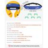 imageVEVOR Manual Inflatable Belt Pack for Adults 105N Buoyancy Over 80 Pounds and Up to 59 in Waist Adjustable Inflatable PFD Waist for SUP Paddelboarding Kayaking CO2 Cylinder Not IncludedBlue