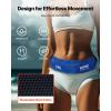 imageVEVOR Manual Inflatable Belt Pack for Adults 105N Buoyancy Over 80 Pounds and Up to 59 in Waist Adjustable Inflatable PFD Waist for SUP Paddelboarding Kayaking CO2 Cylinder Not IncludedBlue