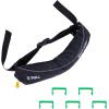 imageVEVOR Manual Inflatable Belt Pack for Adults 105N Buoyancy Over 80 Pounds and Up to 59 in Waist Adjustable Inflatable PFD Waist for SUP Paddelboarding Kayaking CO2 Cylinder Not IncludedBlack