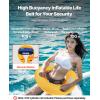 imageVEVOR Manual Inflatable Belt Pack for Adults 105N Buoyancy Over 80 Pounds and Up to 59 in Waist Adjustable Inflatable PFD Waist for SUP Paddelboarding Kayaking CO2 Cylinder Not IncludedBlue