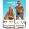 imageVEVOR Manual Inflatable Belt Pack for Adults 105N Buoyancy Over 80 Pounds and Up to 59 in Waist Adjustable Inflatable PFD Waist for SUP Paddelboarding Kayaking CO2 Cylinder Not IncludedBlack
