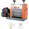 imageVEVOR Manual Wire Stripping Machine 00615 Copper Stripper with Hand Crank or Drill Powered Visible Stripping Depth Reference Portable Aluminum Frame Wire Peeler for Scrap Copper Recycling7 Channels